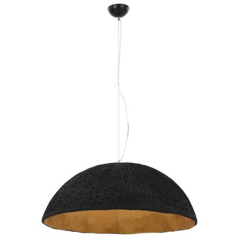 Hanglamp E27 &Oslash;70 cm zwart en goud