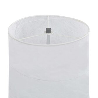 Vloerlamp met standaard E27 121 cm wit