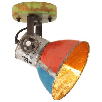 Wand- / plafondlampen industrieel 2 st gerecycled E27 17x24 cm