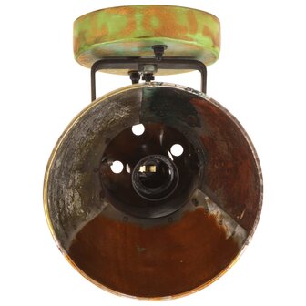 Wand- / plafondlampen industrieel 2 st gerecycled E27 17x24 cm