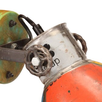 Wand- / plafondlampen industrieel 2 st gerecycled E27 17x24 cm