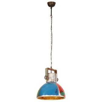 Hanglamp industrieel rond 25 W E27 40 cm meerkleurig