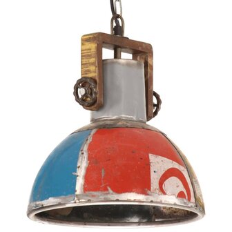 Hanglamp industrieel rond 25 W E27 30 cm meerkleurig