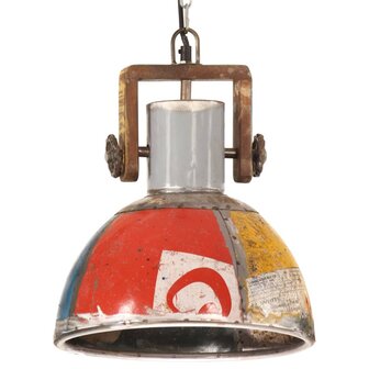 Hanglamp industrieel rond 25 W E27 30 cm meerkleurig