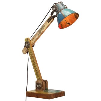 Bureaulamp industrieel rond E27 23x18x95 cm meerkleurig