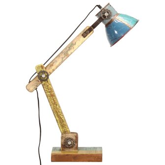 Bureaulamp industrieel rond E27 23x18x95 cm meerkleurig