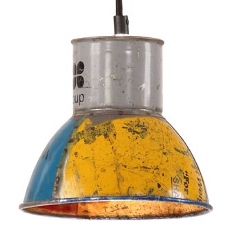 Hanglamp industrieel rond 25 W E27 17 cm meerkleurig
