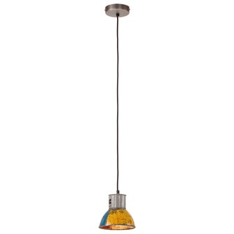 Hanglamp industrieel rond 25 W E27 17 cm meerkleurig