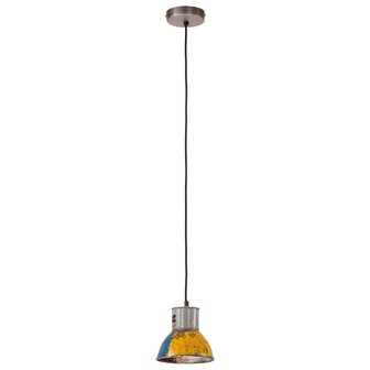 Hanglamp industrieel rond 25 W E27 17 cm meerkleurig