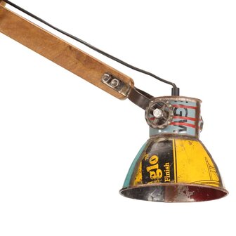 Wandlamp industrieel rond E27 meerkleurig