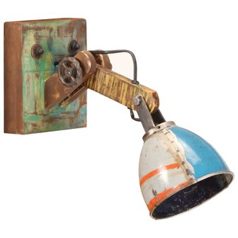 Wandlamp industri&euml;le stijl rond E27 meerkleurig