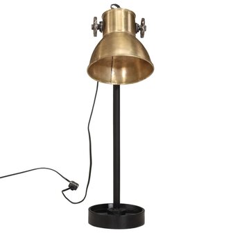 Bureaulamp 25 W E27 15x15x55 cm antiek messing