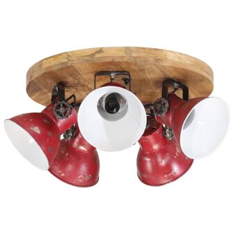 Plafondlamp 25 W E27 50x50x25 cm verweerd rood