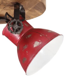 Plafondlamp 25 W E27 50x50x25 cm verweerd rood