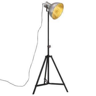 Vloerlamp 25 W E27 61x61x90/150 cm vintage zilverkleurig