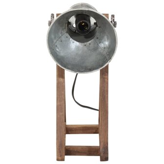 Bureaulamp 25 W E27 30x17x40 cm vintage zilverkleurig