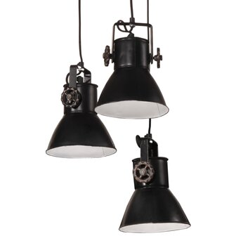 Hanglamp 25 W E27 30x30x100 cm zwart