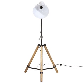 Vloerlamp 25 W E27 75x75x90-150 cm wit