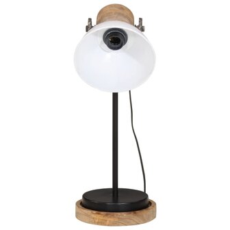 Bureaulamp 25 W E27 17x17x50 cm wit