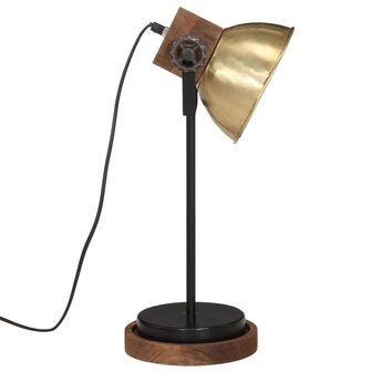 Bureaulamp 25 W E27 17x17x50 cm antiek messingkleurig