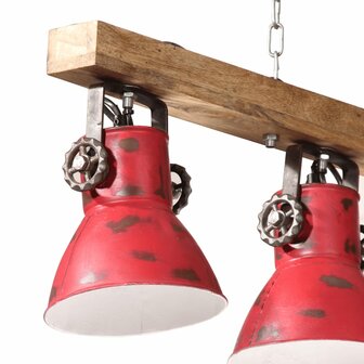 Plafondlamp 25 W E27 90x24x111 cm verweerd rood