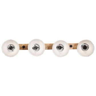Wandlamp 25 W E27 90x25 cm verweerd rood