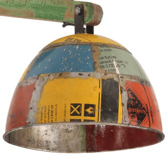 Plafondlamp 25 W E27 105x30x65-108 cm meerkleurig