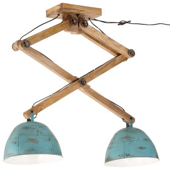 Plafondlamp 25 W E27 29x18x85 cm verweerd blauw