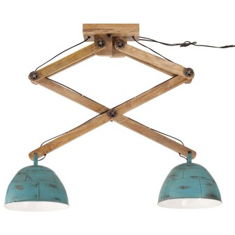 Plafondlamp 25 W E27 29x18x85 cm verweerd blauw