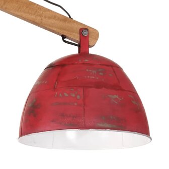 Plafondlamp 25 W E27 29x18x85 cm verweerd rood