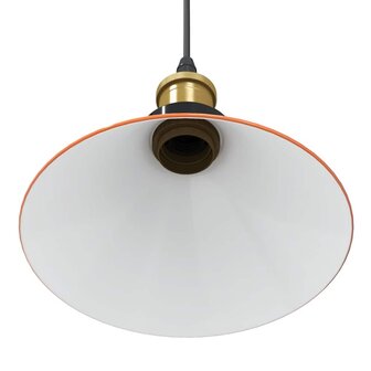 Hanglamp in hoogte verstelbaar E27 &Oslash;22cm metaal glanzend oranje