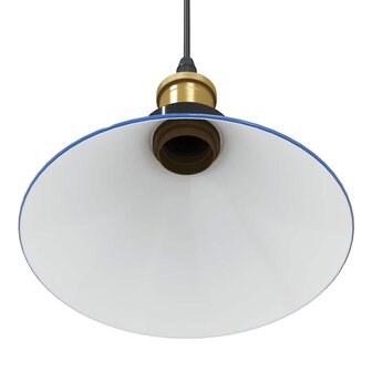 Hanglamp in hoogte verstelbaar E27 &Oslash;22 cm metaal donkerblauw