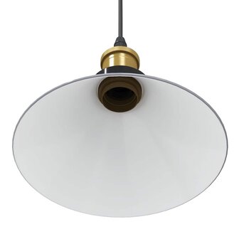 Hanglamp in hoogte verstelbaar E27 &Oslash;22 cm metaal glanzend grijs