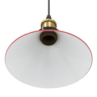 Hanglamp in hoogte verstelbaar E27 &Oslash;22 cm metaal glanzend rood