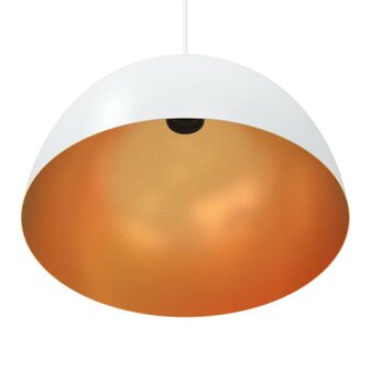 Hanglampen 2 st In hoogte verstelbaar E27 30 cm metaal wit