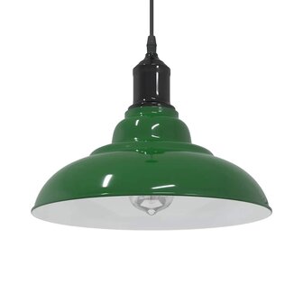 Hanglamp in hoogte verstelbaar E27 &Oslash;31 cm metaal glanzend groen