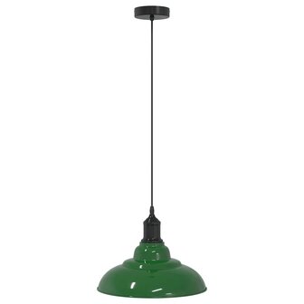 Hanglamp in hoogte verstelbaar E27 &Oslash;31 cm metaal glanzend groen