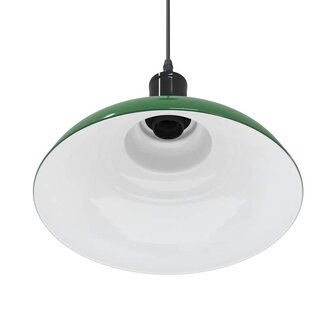 Hanglamp in hoogte verstelbaar E27 &Oslash;31 cm metaal glanzend groen