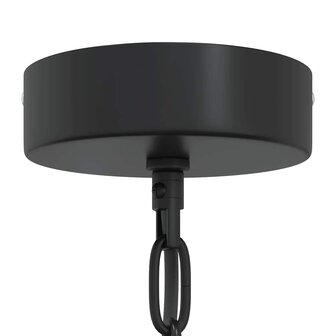 Hanglamp E27 &Oslash; 31 cm ijzer zwart