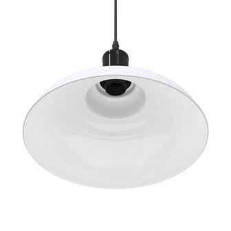 Hanglamp in hoogte verstelbaar E27 &Oslash;31 cm metaal glanzend wit