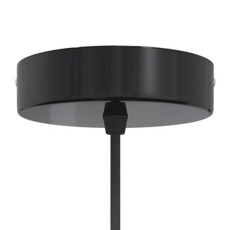 Hanglamp in hoogte verstelbaar E27 &Oslash;31 cm metaal glanzend zwart