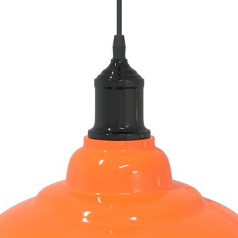 Hanglamp in hoogte verstelbaar E27 &Oslash;31cm metaal glanzend oranje