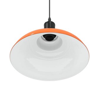 Hanglamp in hoogte verstelbaar E27 &Oslash;31cm metaal glanzend oranje