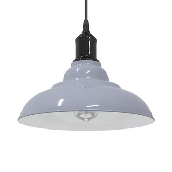 Hanglamp in hoogte verstelbaar E27 &Oslash;31 cm metaal glanzend grijs