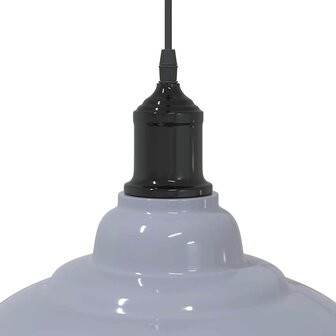 Hanglamp in hoogte verstelbaar E27 &Oslash;31 cm metaal glanzend grijs