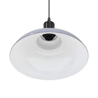Hanglamp in hoogte verstelbaar E27 &Oslash;31 cm metaal glanzend grijs