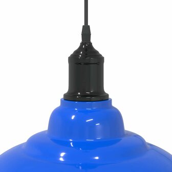 Hanglamp in hoogte verstelbaar E27 &Oslash;31 cm metaal donkerblauw