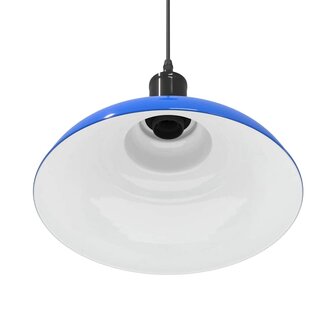 Hanglamp in hoogte verstelbaar E27 &Oslash;31 cm metaal donkerblauw