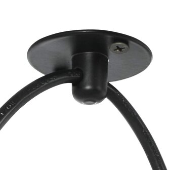 Hanglamp met 3 lamphouders E27 metaal zwart