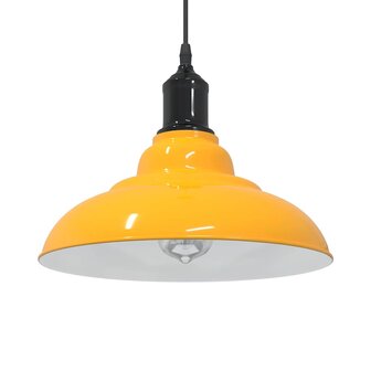 Hanglamp in hoogte verstelbaar E27 &Oslash;31 cm metaal glanzend geel